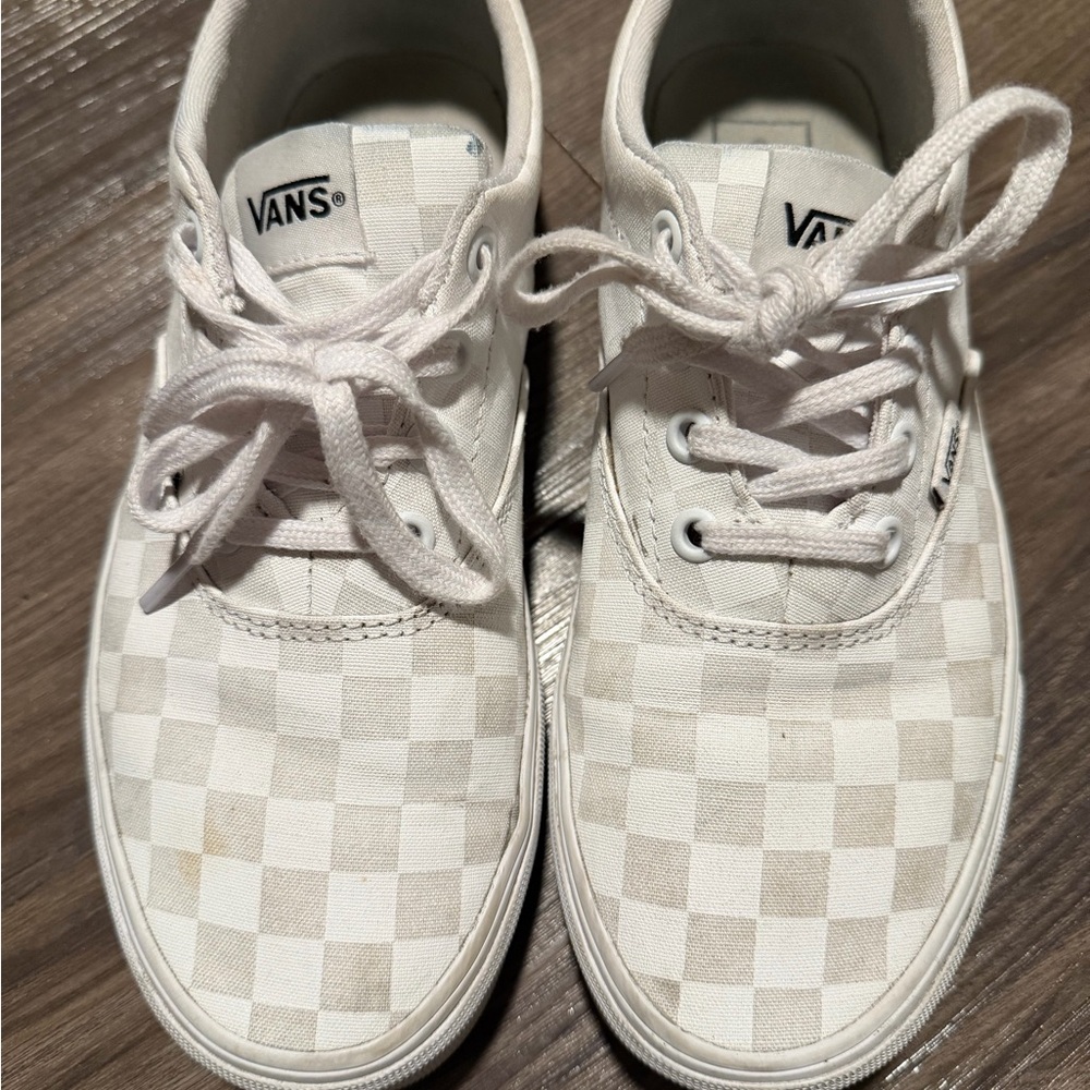Vans Off-White Checkered Sneakers